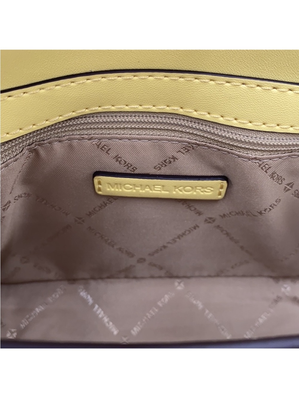 NWT Michael Kors Mercer  BUTTERCUP Croc-Embossed Leather Crossbody Bag - Picture 13 of 14